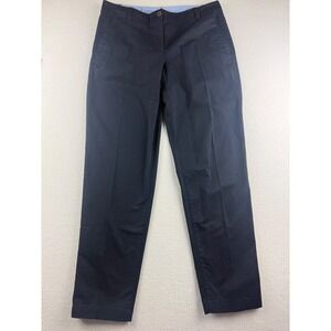 Talbots The Weekend Chino Navy Blue Straight Leg Stretch Pants Womens Size 6